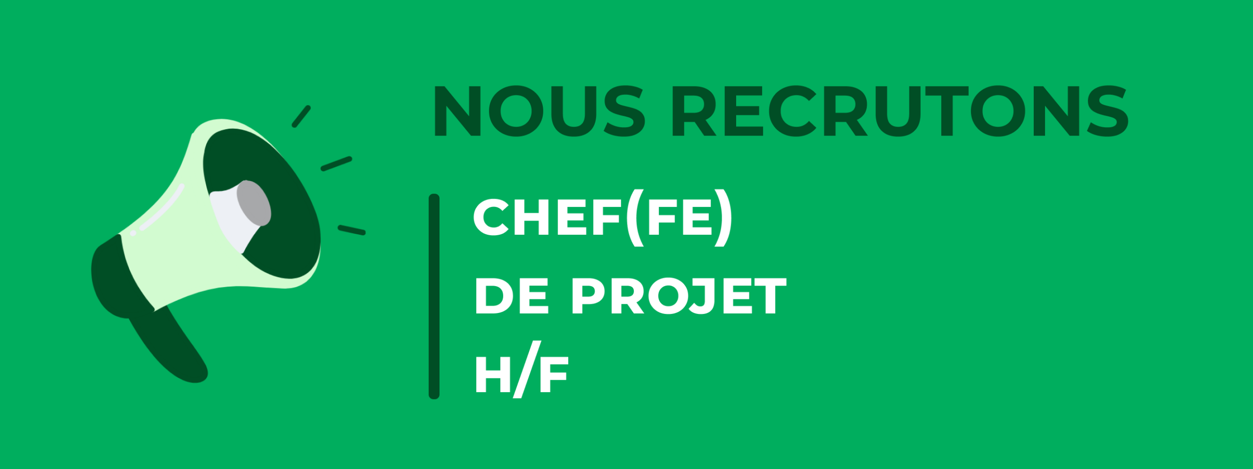 Recrute Chef Projet